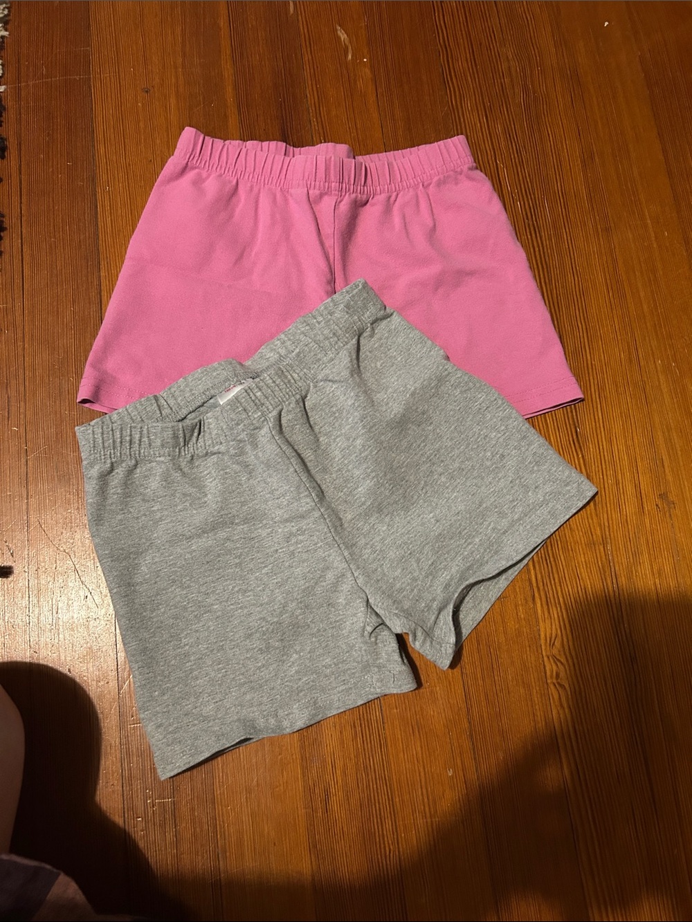Hanna Anderssen elastic -waist Cotton Shorts - Pink & Gray (2-Pack)